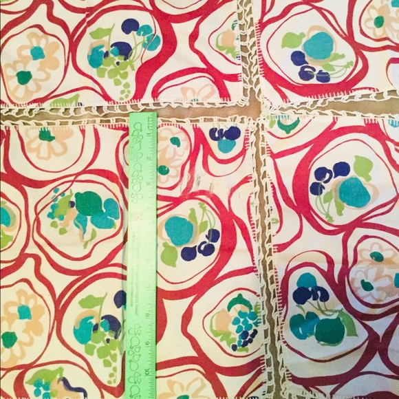 🐕 VINTAGE BEAUTIES Set of FOUR BOHO NAPKINS Bark Cloth  VNPLVC - Picture 2 of 16